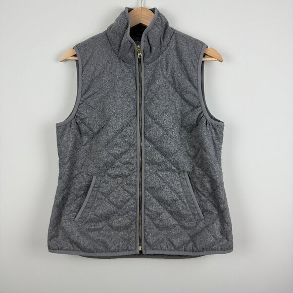 Old Navy Jackets & Blazers - Old Navy Women's Gray Lightweight Quilted Zip-Front Vest, Size M